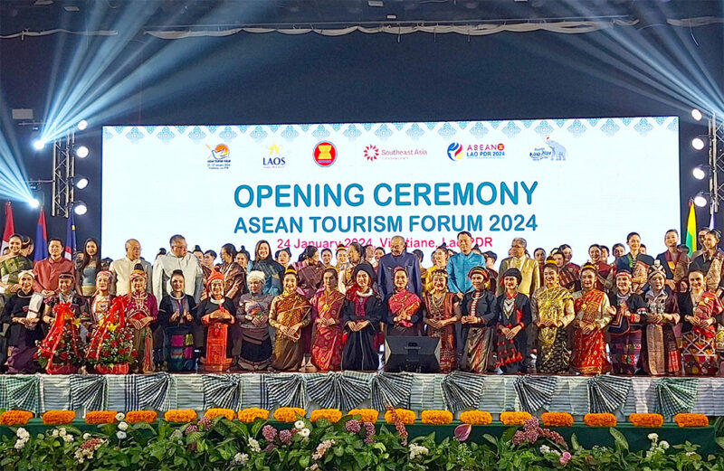 Dazzling Opening Ceremony of the Asean Tourism Forum 2024 in Vientiane - TRAVELINDEX