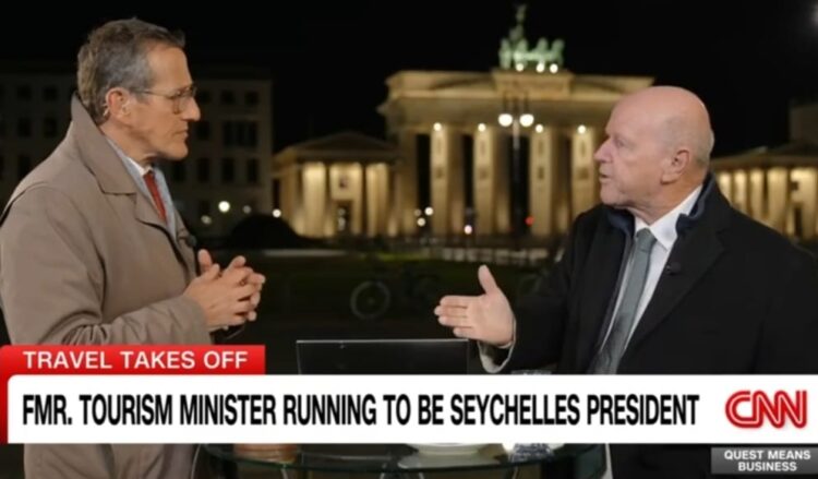 Alain St. Ange Featured on CNN’s Quest Means Business in BERLIN - TRAVELINDEX